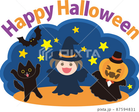 ハロウィンイメージイラスト ハロウィンイメージイラスト 87594831