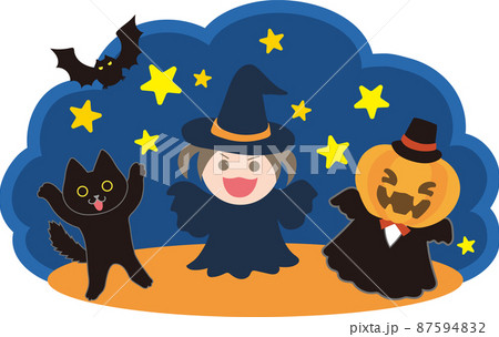 ハロウィンイメージイラスト ハロウィンイメージイラスト 87594832