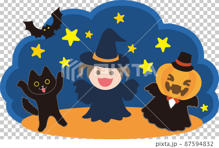 ハロウィンイメージイラスト ハロウィンイメージイラスト 87594832