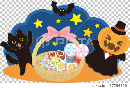 ハロウィンイメージイラスト 87594836