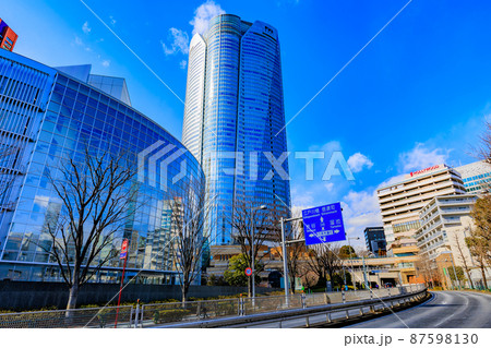 東京 港区六本木の都市風景 テレビ朝日と六本木ヒルズ 東京 港区六本木の都市風景 テレビ朝日と六本木ヒルズ 87598130