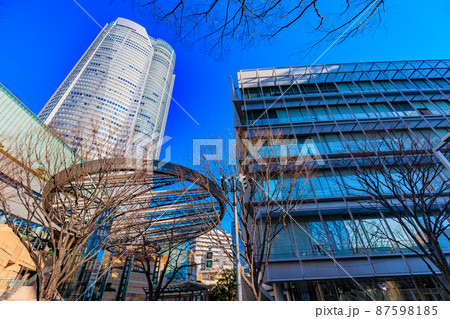 東京　港区六本木の都市風景　六本木ヒルズと六本木ヒルズアリーナ 87598185