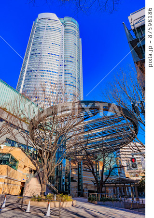 東京　港区六本木の都市風景　六本木ヒルズと六本木ヒルズアリーナ 87598186