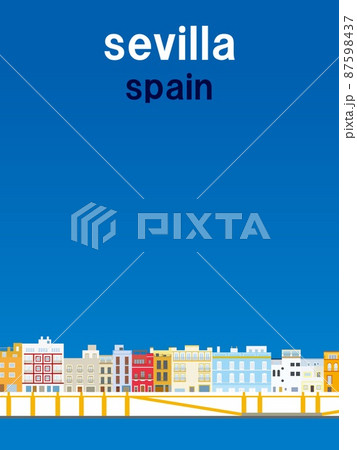 セビリア　sevilla　アンダルシア　andalucia　スペイン　spain　トラベルポスター 87598437