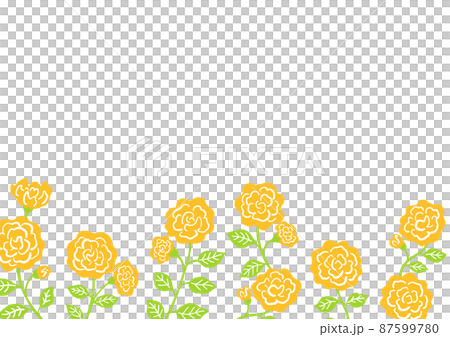 Illustration of yellow roses 87599780
