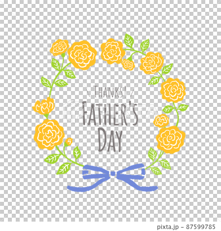 Illustration of yellow flowers for father's day Illustration of yellow flowers for father's day 87599785