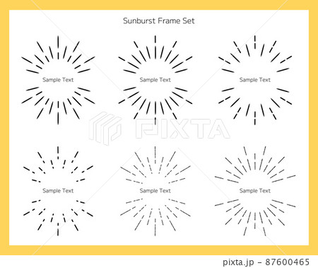 サンバーストのシンプルなフレームセット サンバーストのシンプルなフレームセット 87600465