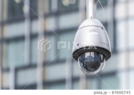 街中で見る防犯カメラ 87600745