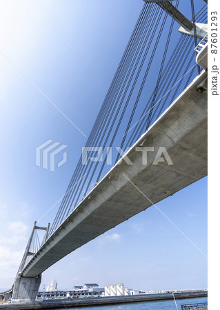 青空と松川浦大橋 福島県相馬市 青空と松川浦大橋 福島県相馬市 87601293