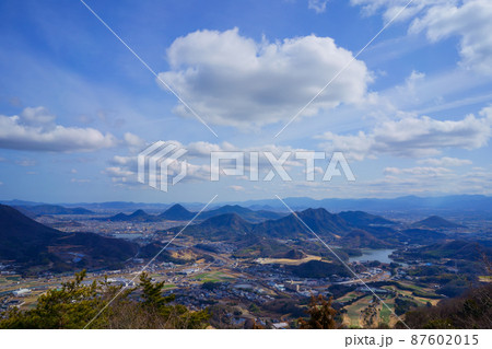 城山からの高松市方向の眺望(香川県坂出市) 87602015