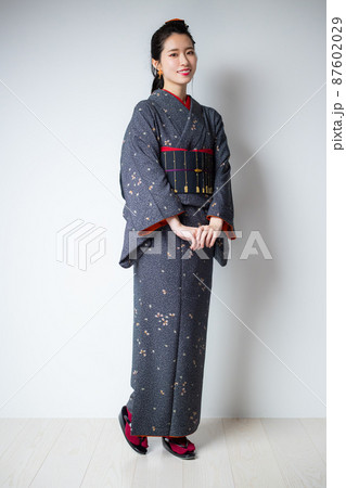 着物　黒の小紋 87602029