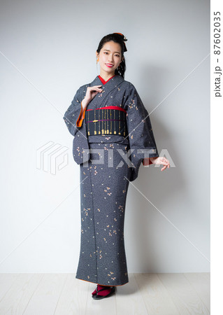 着物 黒の小紋 着物 黒の小紋 87602035