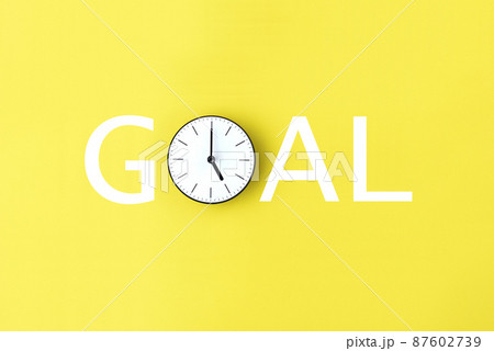 時計で描いたゴールの文字 87602739