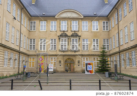 Copenhagen, Denmark - Nov 26, 2019 : Entrance of National Museum of Denmark in Copenhagen, Denmark on Nov 26, 2019. 87602874