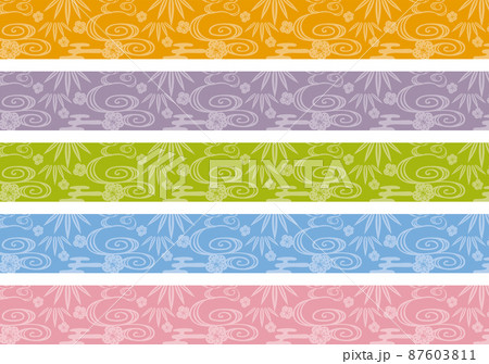 紅型デザインのオビ（カラーバリエーション） 87603811