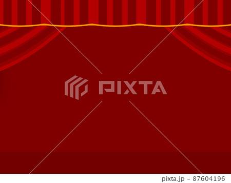 ランキング背景に使いたいカーテン付き赤幕舞台 ランキング背景に使いたいカーテン付き赤幕舞台 87604196