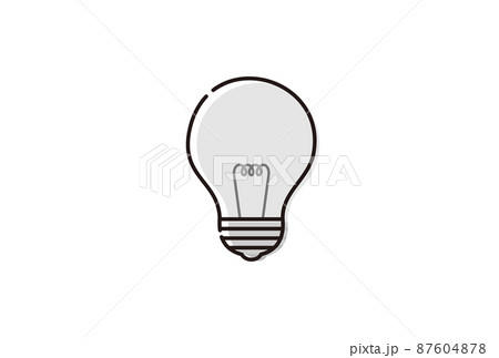 光っていない暗い豆電球:電源オフ・考え中・停電のイメージ素材 光っていない暗い豆電球:電源オフ・考え中・停電のイメージ素材 87604878