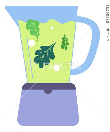 Healthy smoothie, vegetarian recipe in blender Healthy smoothie, vegetarian recipe in blender 87606755