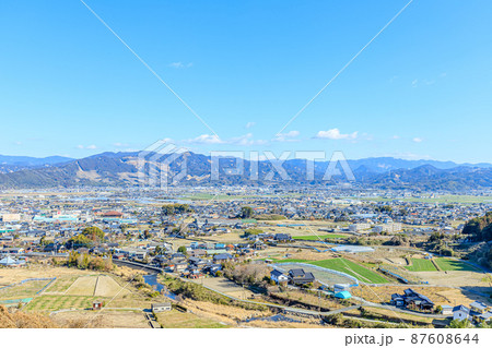 冬の浮羽稲荷神社から見たうきは市内 福岡県うきは市 冬の浮羽稲荷神社から見たうきは市内 福岡県うきは市 87608644