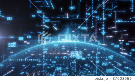 Earth and luminous elements with numbers 87608669