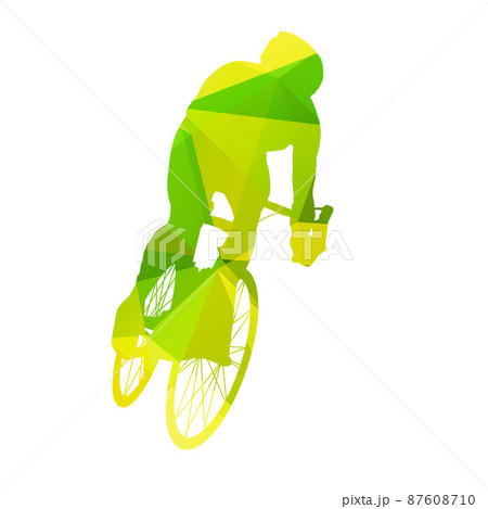 Abstract vector cyclist Abstract vector cyclist 87608710