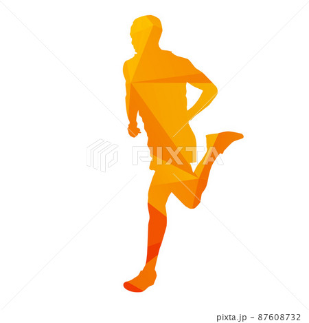 Abstract vector runner 87608732