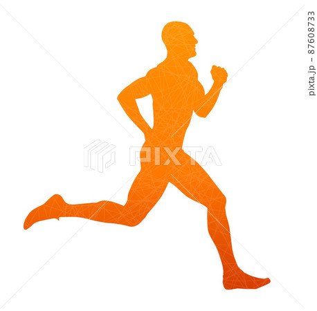 Running athlete 87608733