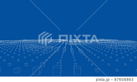 Vector abstract boxes background 87608863