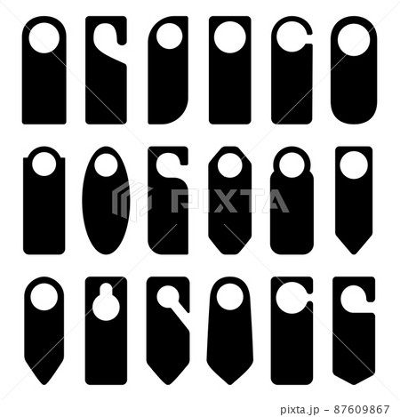 Set of door hangers, vector illustration 87609867