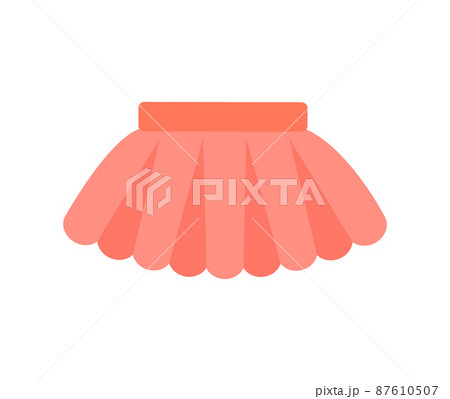 Baby Clothes Skirt Poster Vector Illustration Baby Clothes Skirt Poster Vector Illustration 87610507