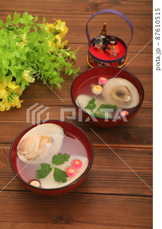 はまぐりのお吸い物 はまぐりのお吸い物 87610515