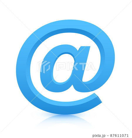 Email icon symbol illustration isolated on white background 87611071