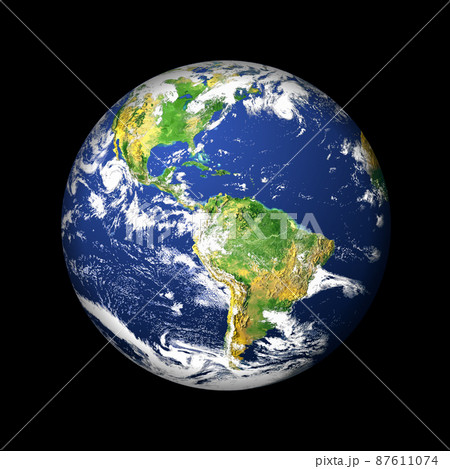 Earth globe illustration on dark background Earth globe illustration on dark background 87611074