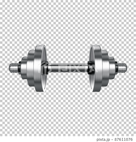 Dumbbell illustration isolated on white background Dumbbell illustration isolated on white background 87611076