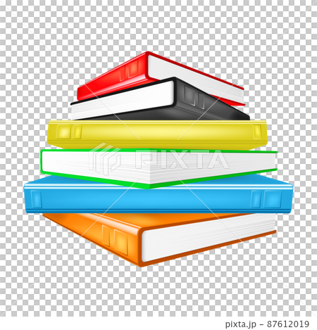 Books stack vector illustration on white background Books stack vector illustration on white background 87612019
