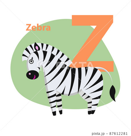 Zoo ABC Letter with Cute Zebra Cartoon Vector Zoo ABC Letter with Cute Zebra Cartoon Vector 87612281