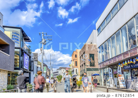 東京渋谷の都市風景 渋谷キャットストリート 東京渋谷の都市風景 渋谷キャットストリート 87612854