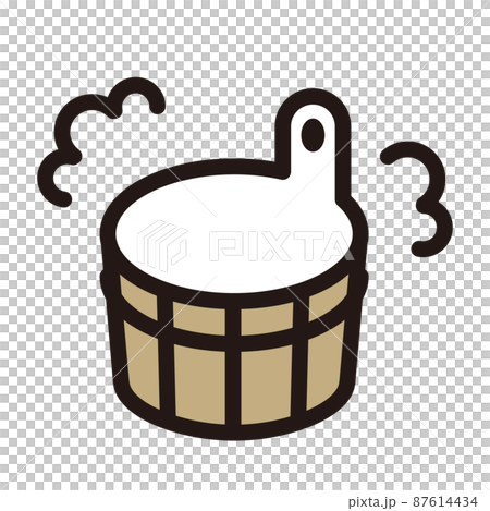 サウナ桶_カラーアイコン サウナ桶_カラーアイコン 87614434