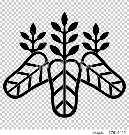 太閤桐という家紋です。豊臣秀吉、豊臣秀次、豊臣秀長 太閤桐という家紋です。豊臣秀吉、豊臣秀次、豊臣秀長 87614435