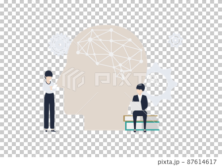 Learning method based on brain science! Illustration material Learning method based on brain science! Illustration material 87614617