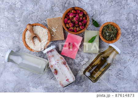 Fermented cosmetic from rice, rose and green tea Fermented cosmetic from rice, rose and green tea 87614873