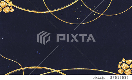 背景 テクスチャ 高級感 金色 金屏風 金紙 87615655