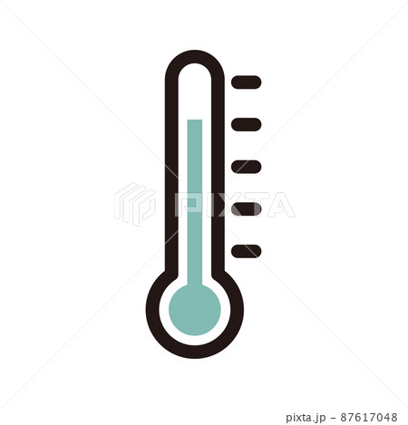 温度計 カラーアイコンのイラスト素材