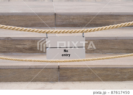 Minimalist no entry sign 87617450