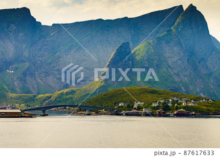 Seascape on Lofoten islands Norway Seascape on Lofoten islands Norway 87617633
