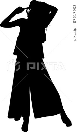 女性モデルイラストA 87617932