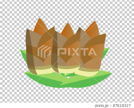 タケノコ たけのこ イラスト 筍 春野菜 タケノコ たけのこ イラスト 筍 春野菜 87618327