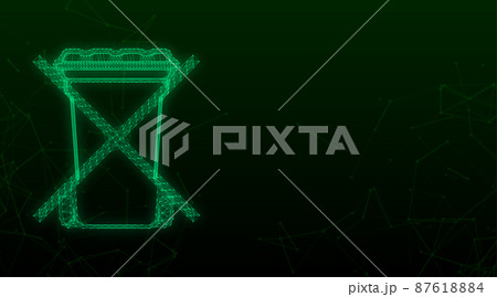 Icon with no garbage dumpster. No garbage dumpster plexus icon 87618884