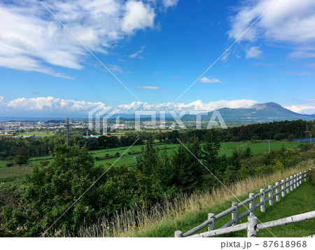 道央自動車道 有珠山SA(上り)より有珠山・伊達市・内浦湾方面を望む 道央自動車道 有珠山SA(上り)より有珠山・伊達市・内浦湾方面を望む 87618968
