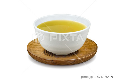 玄米茶 湯呑み イラスト リアル  87619219